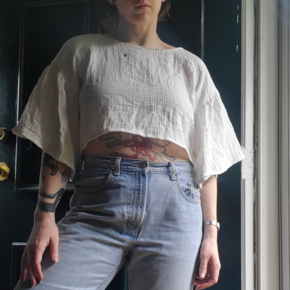 Cotton Gauze Breezy Blouse